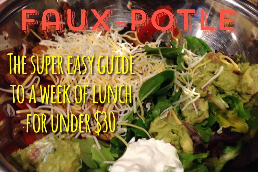 Faux-potle – DIY Chipotle Burrito Bowl/Salads!