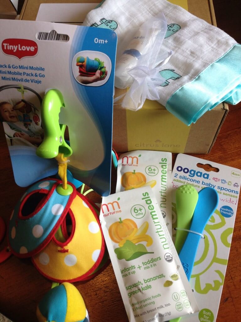 July 2014 Citrus Lane Baby Subscription Box Review  + $20 off coupon!