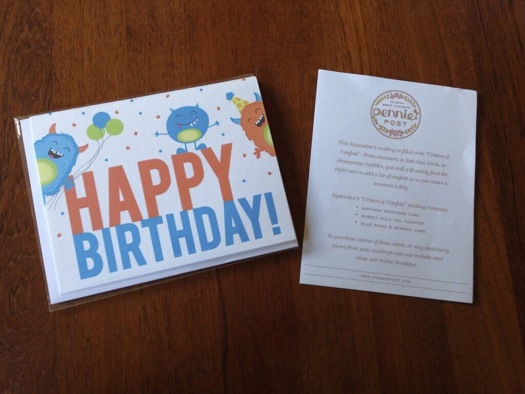 September Pennie Post Review + October Spoilers! – Stationery Subscription