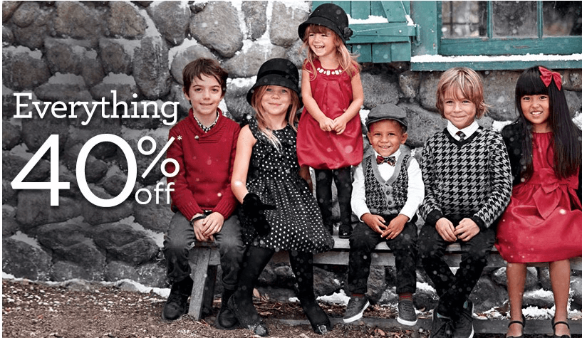 40% off at Gymboree! Get Kids Holiday Clothes Now!