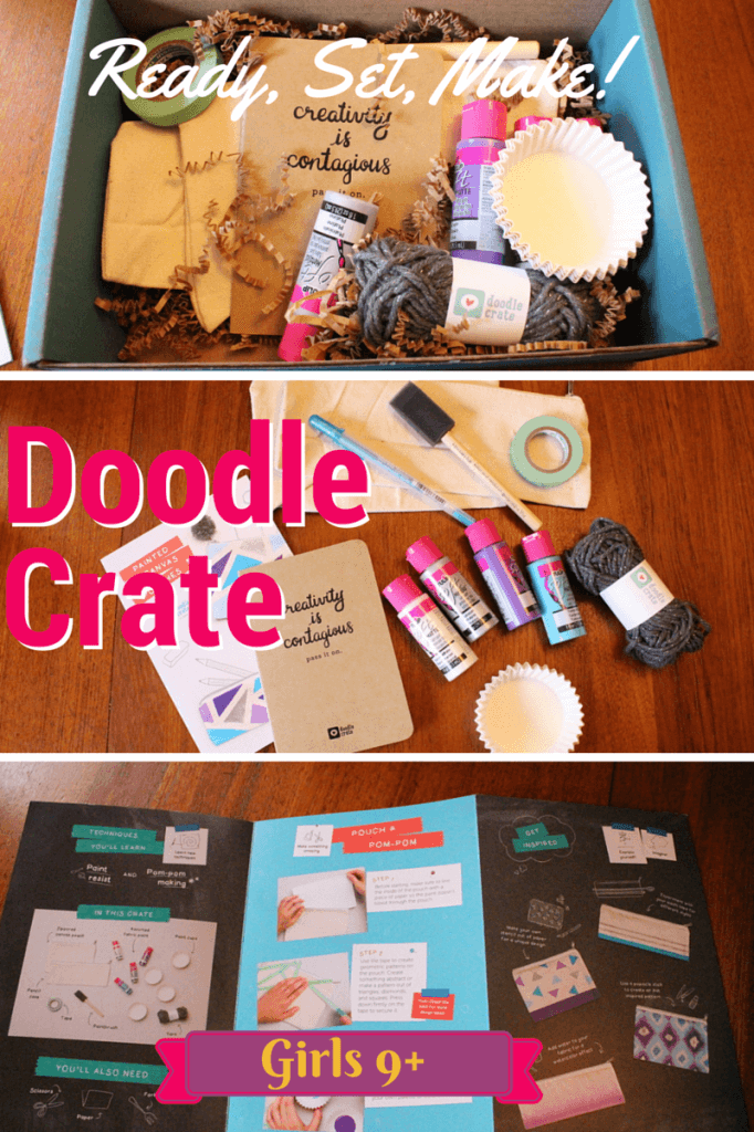 Doodle Crate Review – “Painted Canvas Pouches”