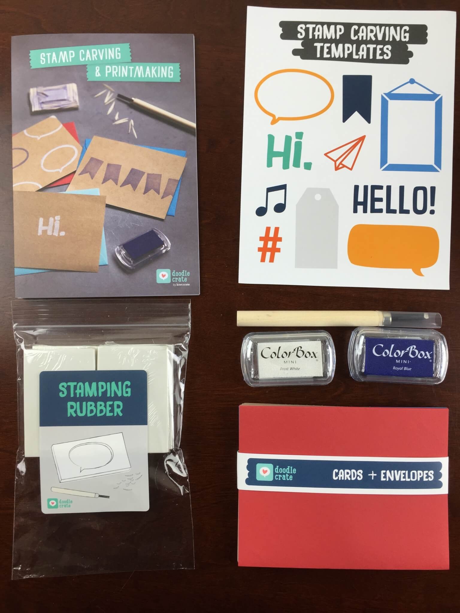 Doodle Crate Review & Coupon – Stamp Carving & Printmaking –