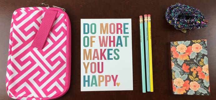 March 2015 Mission Cute Subscription Box Review + Coupon