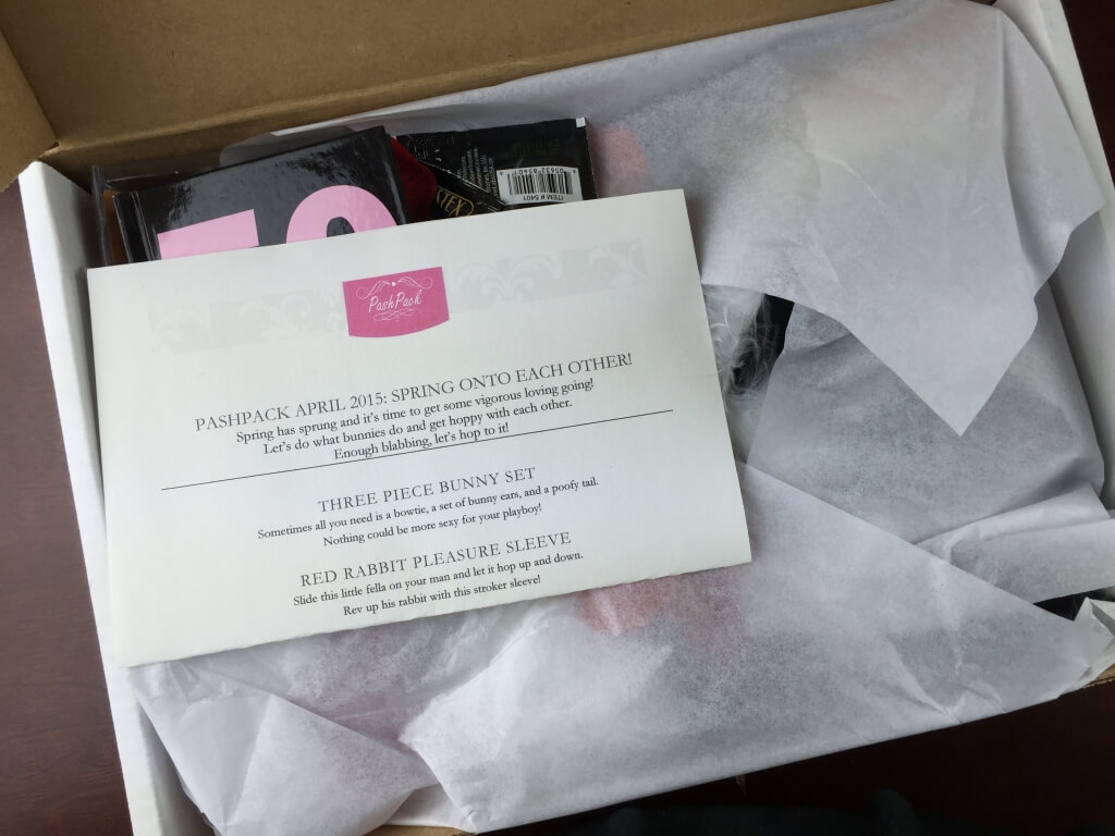 PashPack Review April 2015 + Coupon – Adult Subscription Box