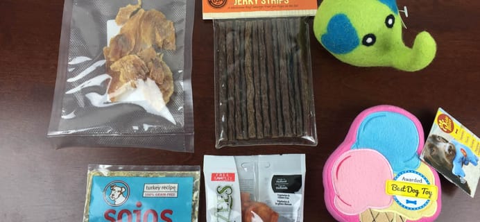 PawPack June 2015 Dog Subscription Box Review & Coupon
