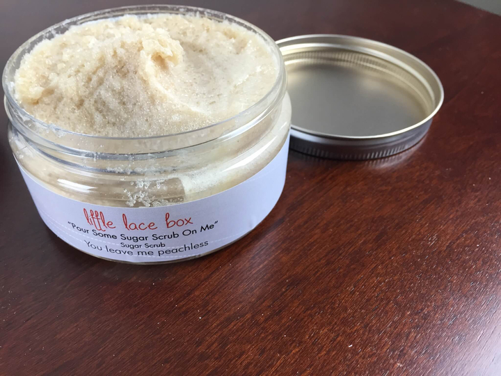 little lace box june 2015 sugar scrub