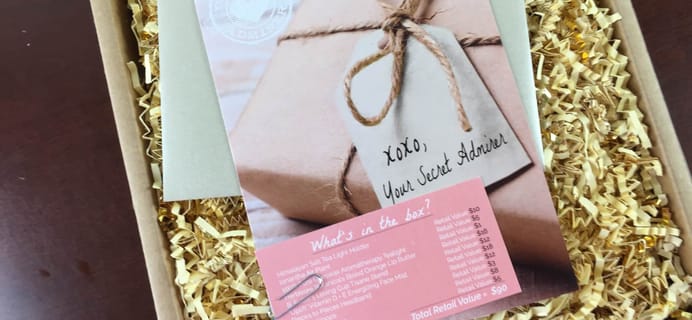 Your Secret Admirer Subscription Box Review – June 2015