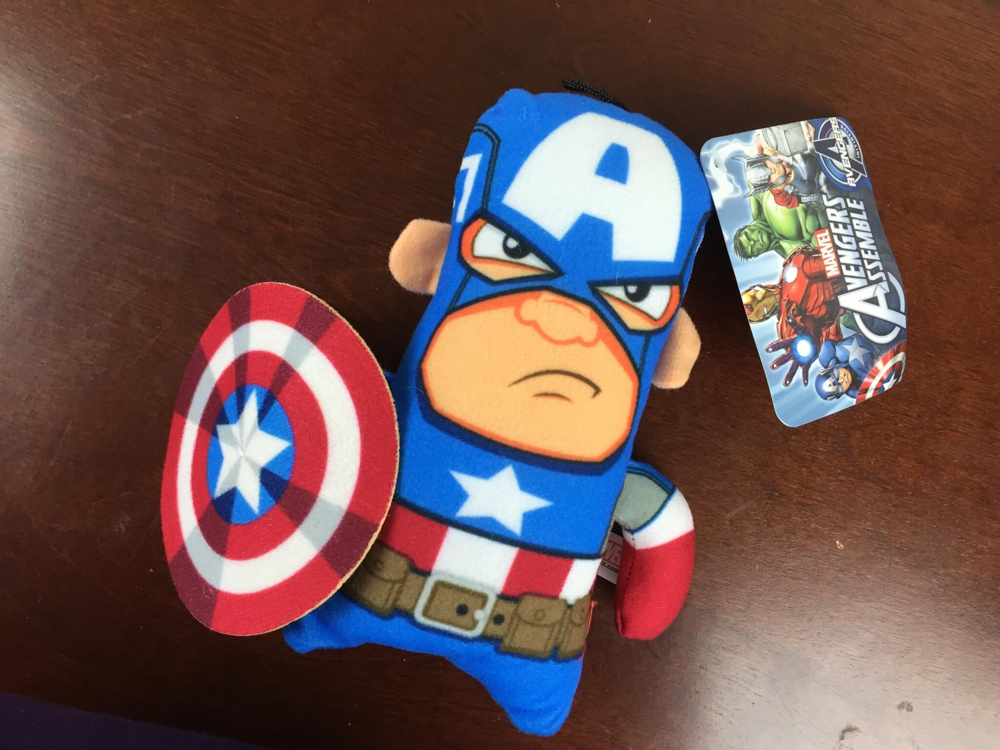power up box july 2015 captain america plush