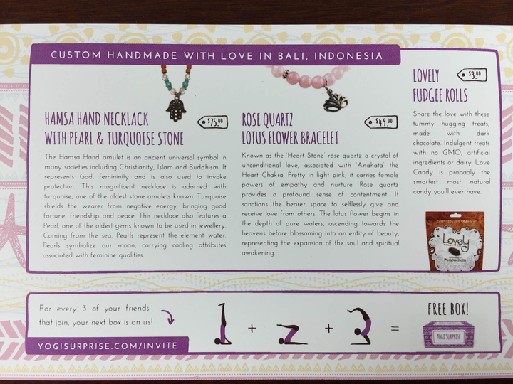 yogi surprise jewelry july 2015 card