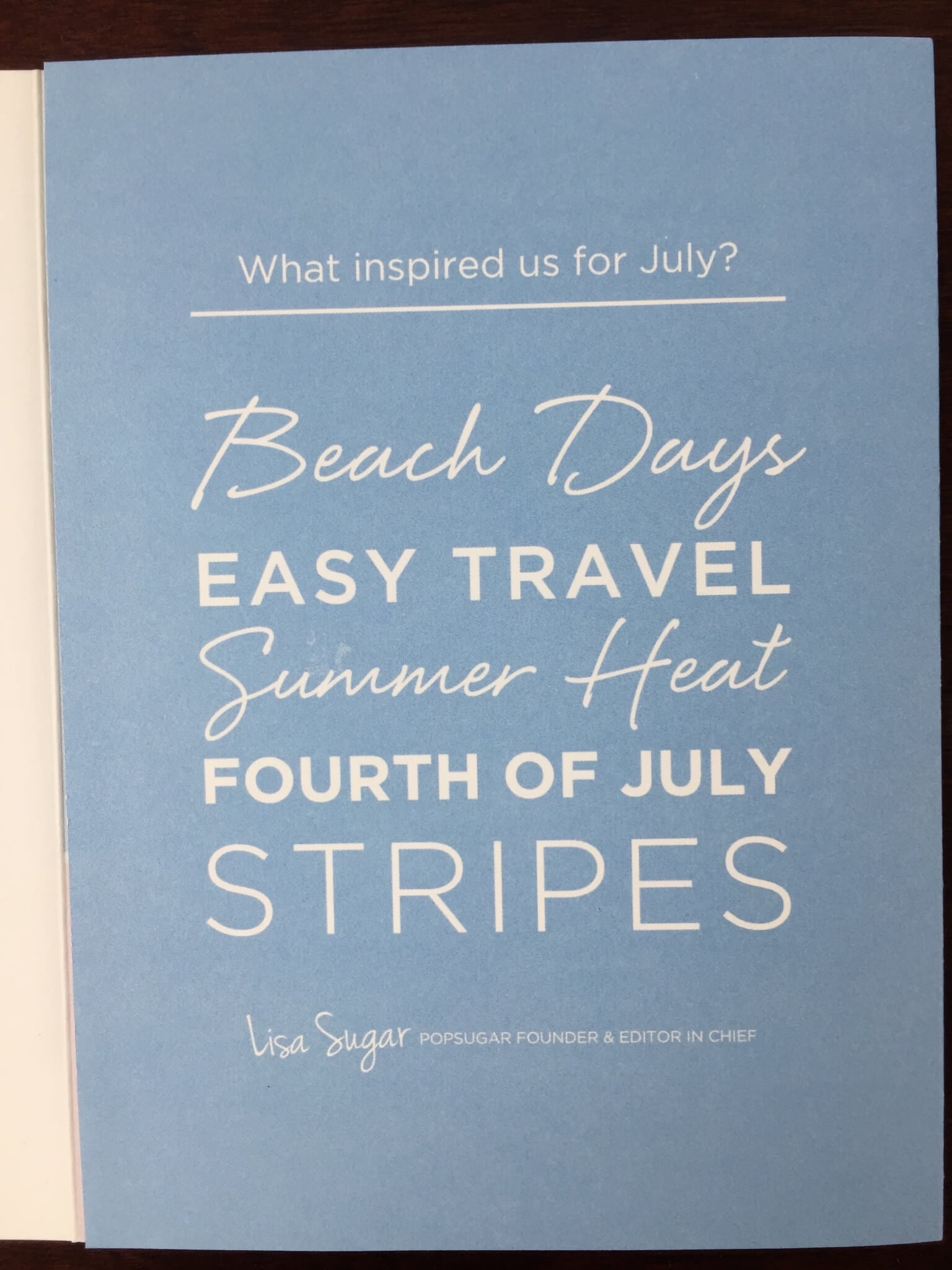 popsugar box july 2015 inspiration
