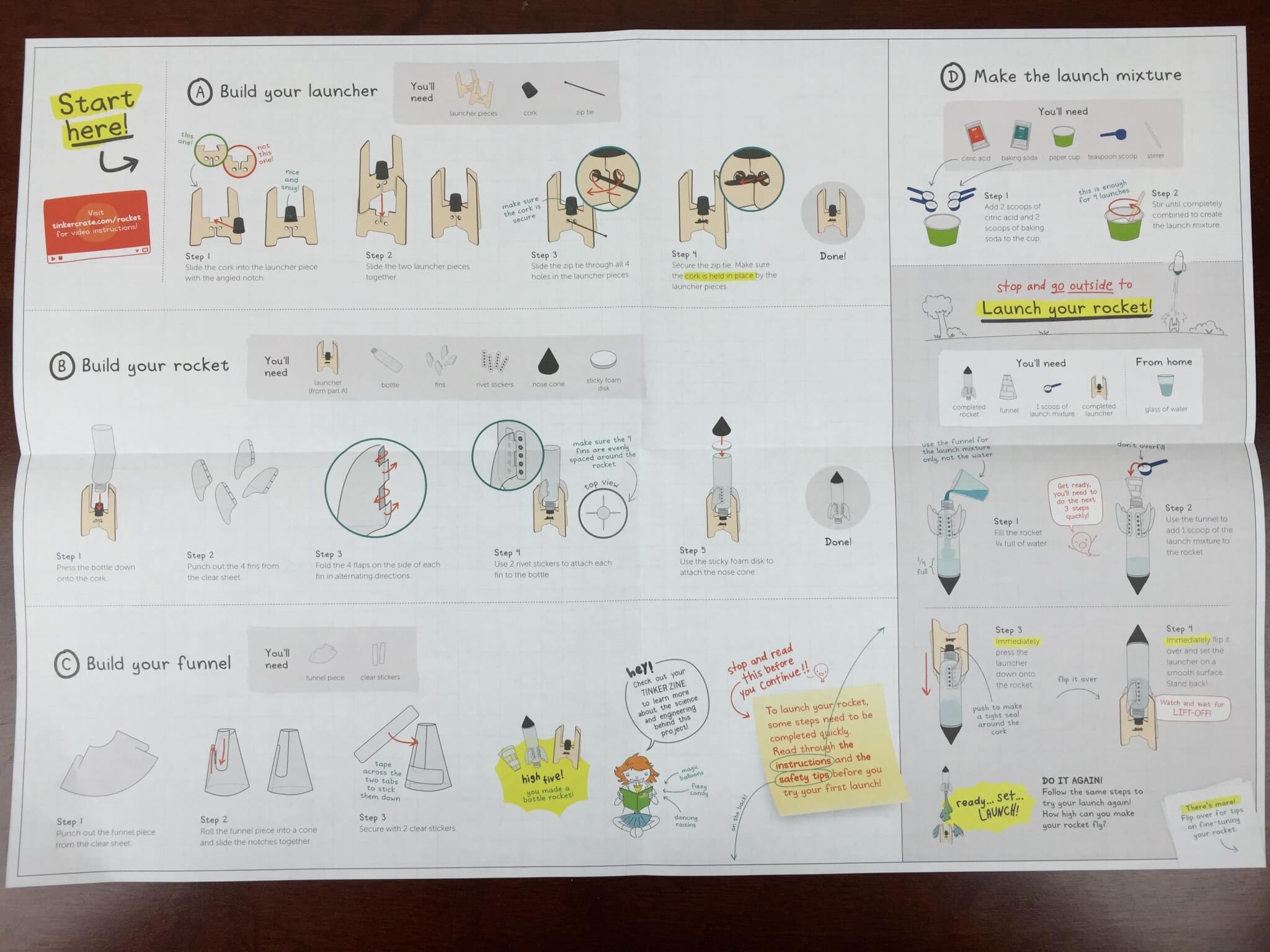 tinker crate august 2015 instructions