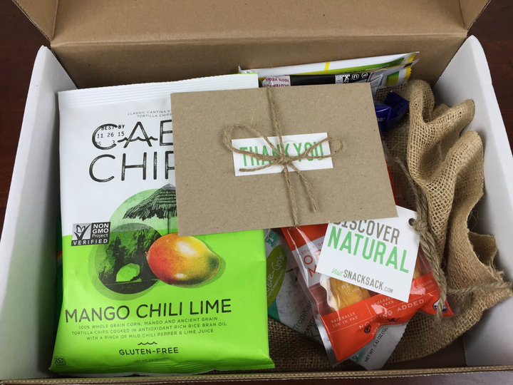 snack sack august 2015 unboxing