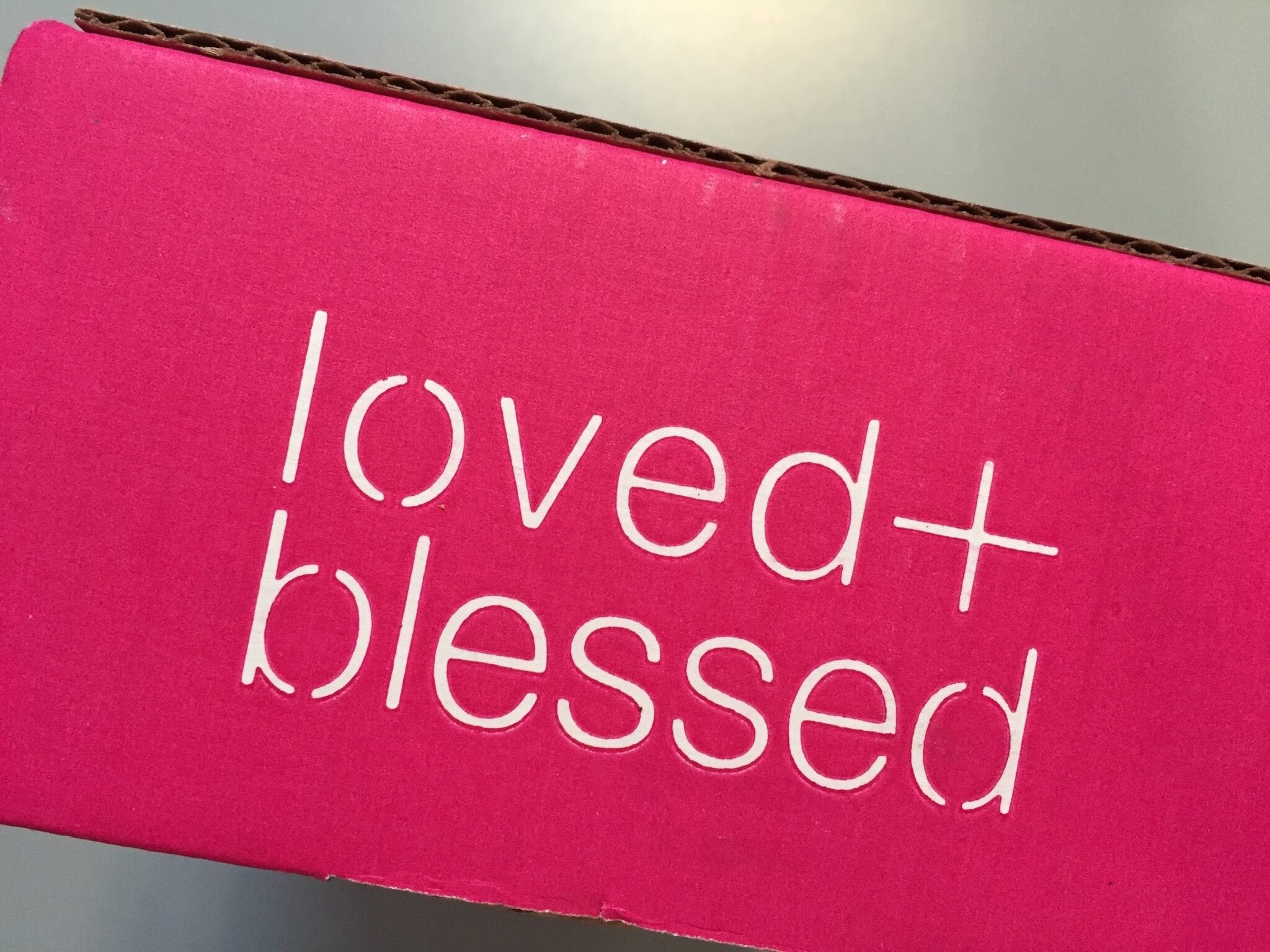 loved blessed august 2015 box