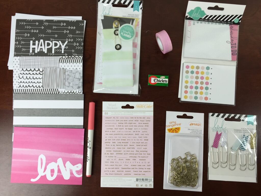 August 2015 Planner Addict Subscription Box Review