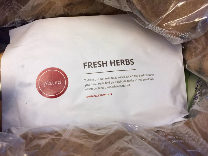 plated protection of herbs