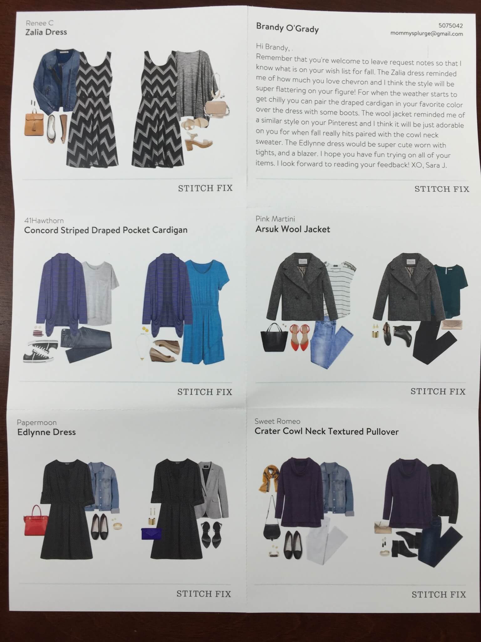 stitch fix october 2015 card