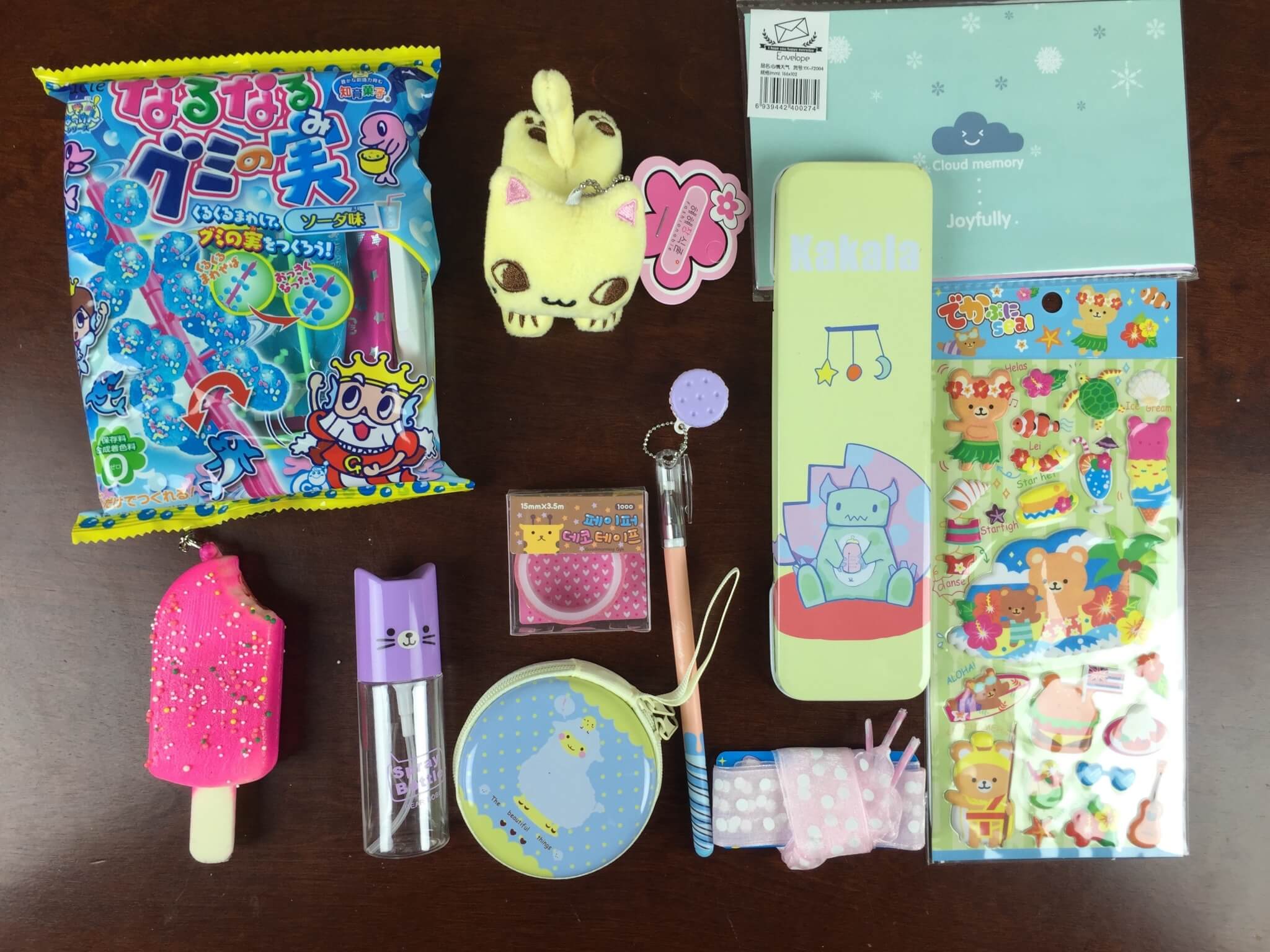 Kawaii Box August 2015 Subscription Box Review + Japan Candy Box Giveaway!