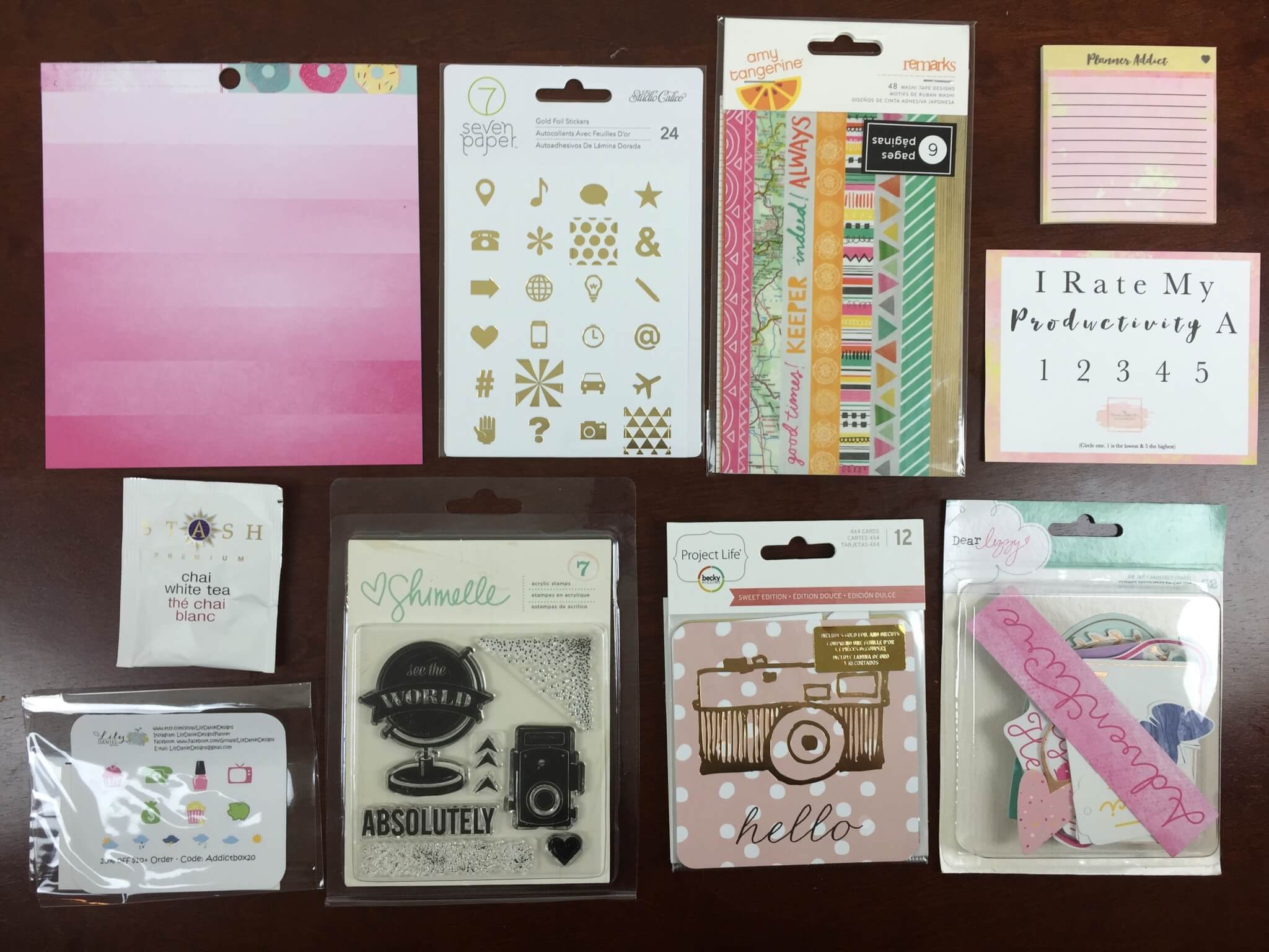The Planner Addict Box September 2015 Subscription Box Review
