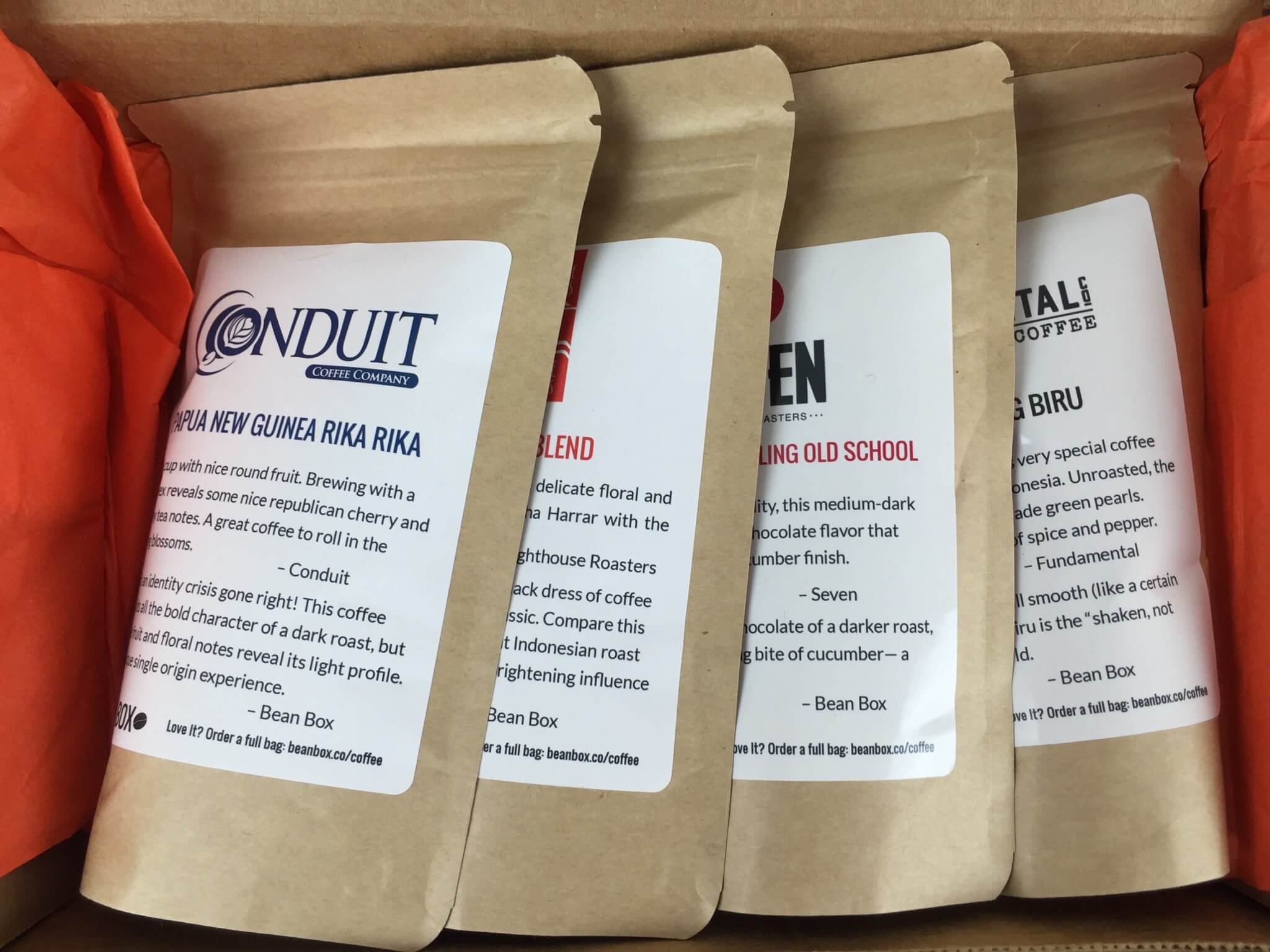 bean box seattle coffee sampler indonesia review