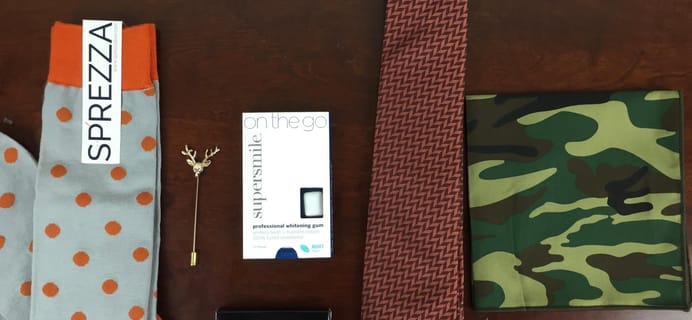 SprezzaBox Men’s Subscription Box Review + Coupon – October 2015
