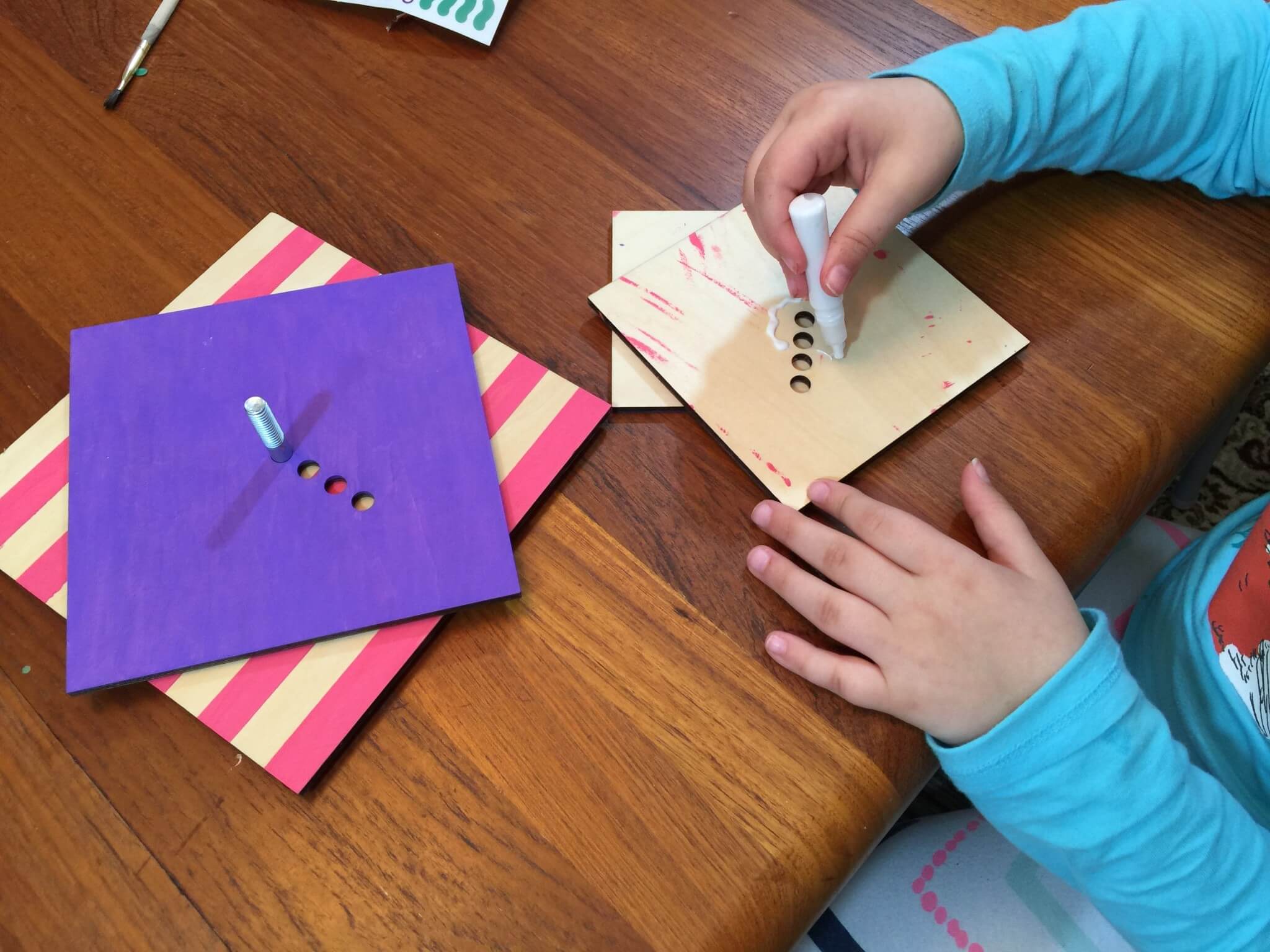 Doodle Crate   Subscription Box Review & Coupon – Wooden Clock