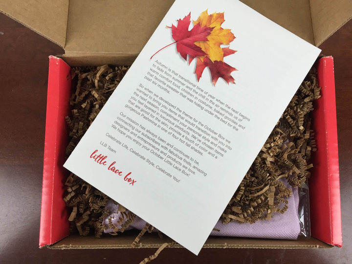 little lace box october 2015 unboxing