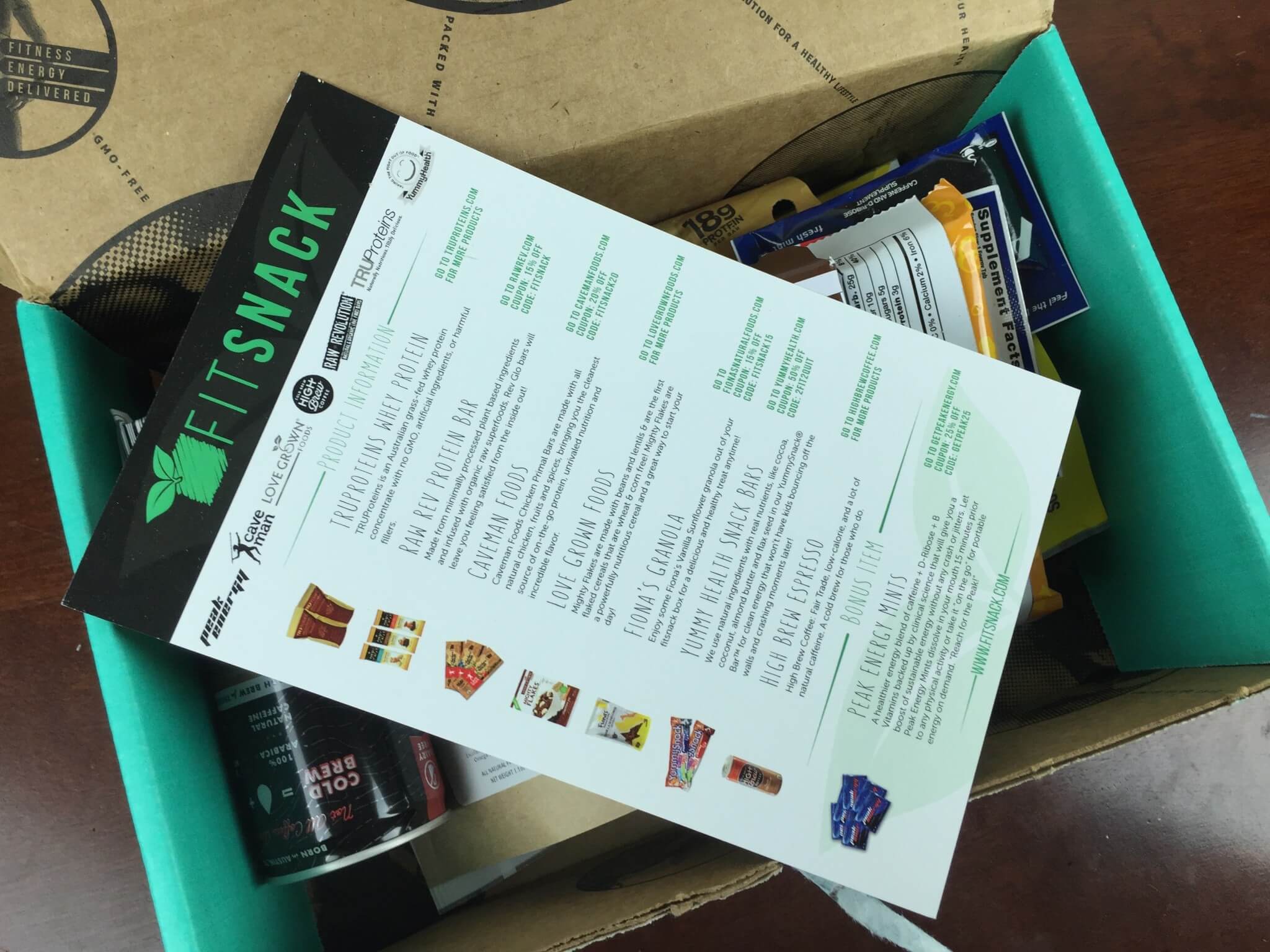 Fit Snack October 2015 Subscription Box Review & Coupon