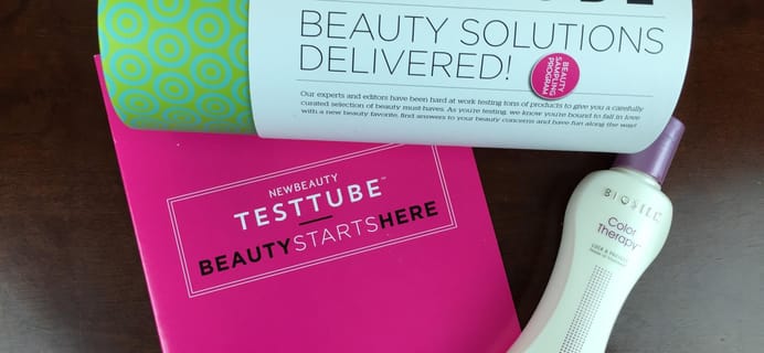 New Beauty Test Tube November 2015 Subscription Box Review + Coupon + Giveaway