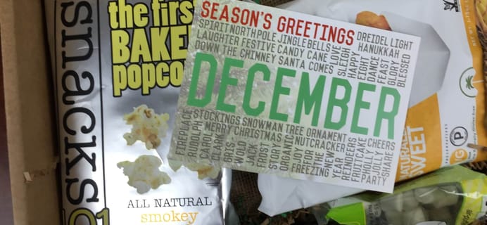 December 2015 Snack Sack Subscription Box Review & Coupon