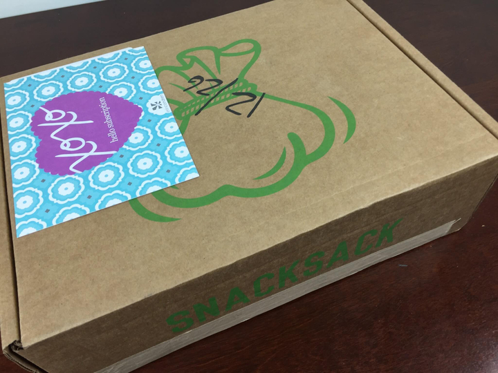 snacksack december 2015 box