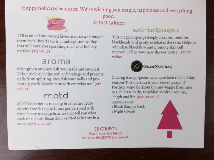 laritzy december 2015 card