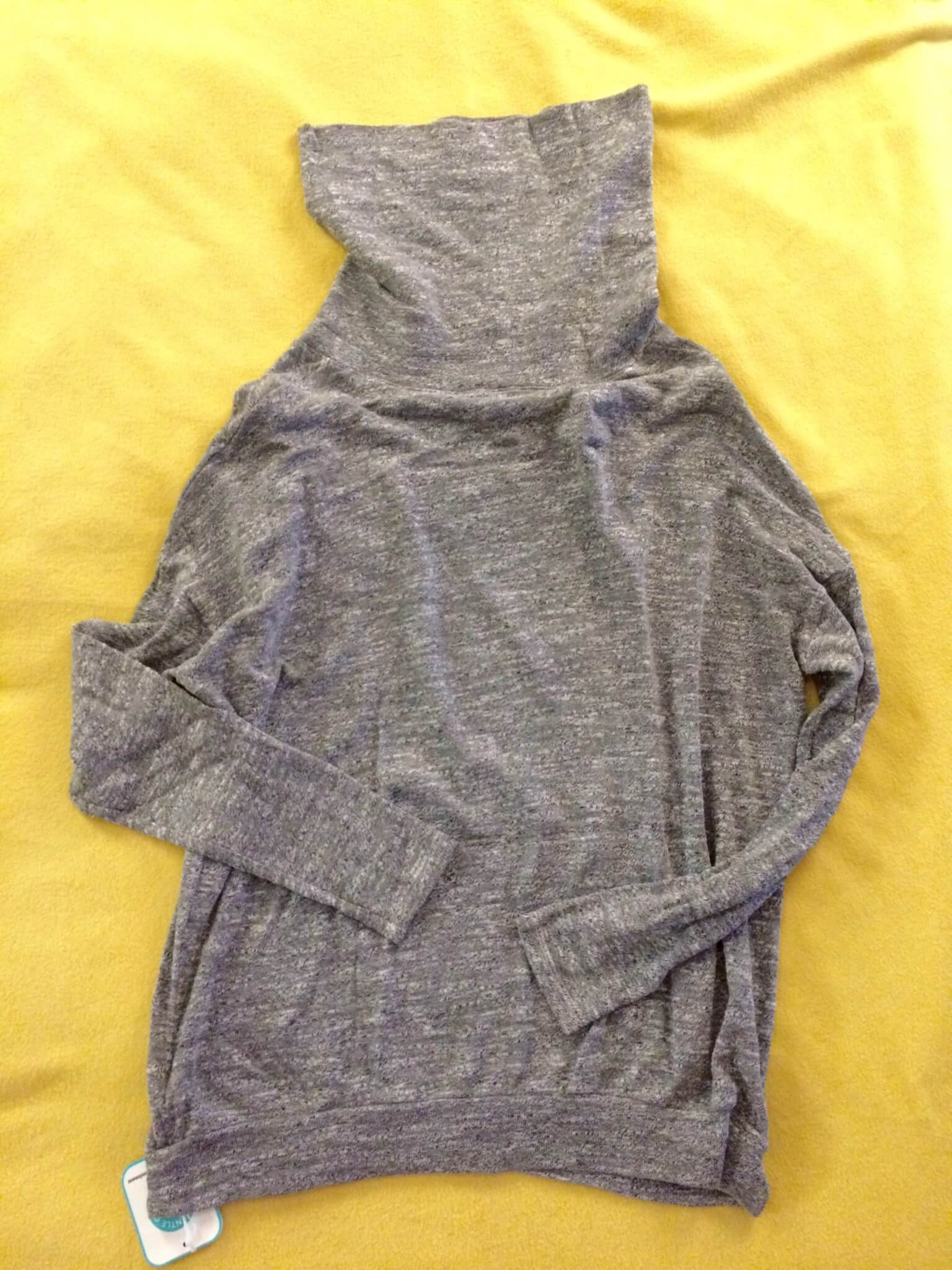 Three Dots Slub Cowl Sweater Tunic