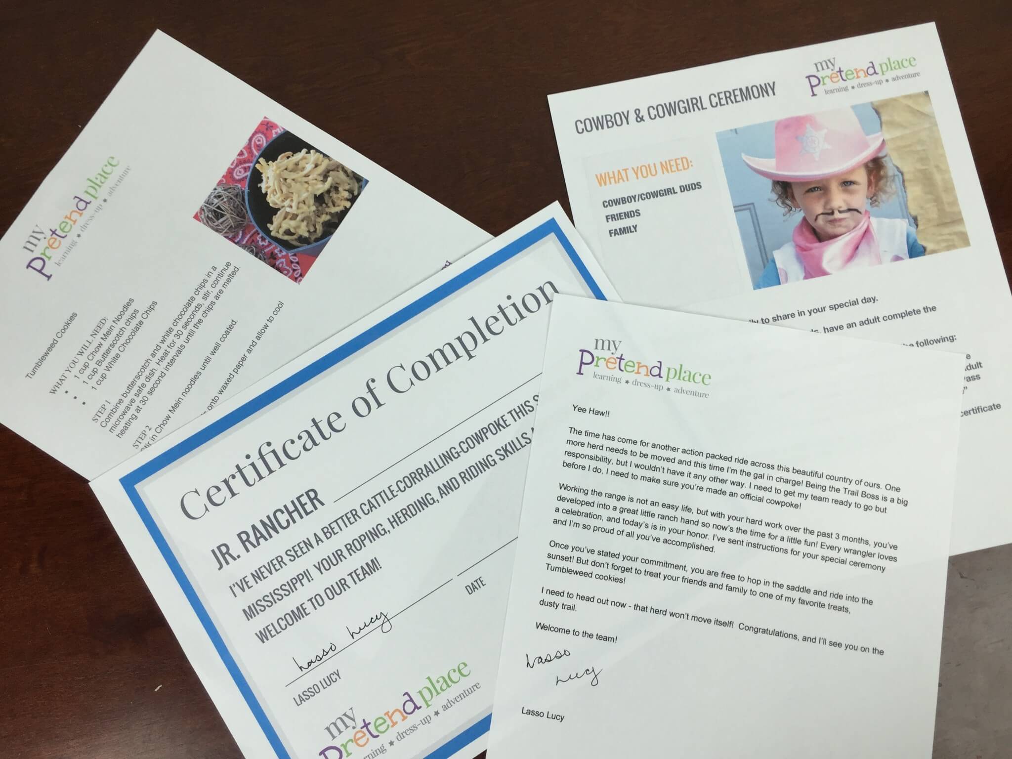 my pretend place cowgirl month 3  review
