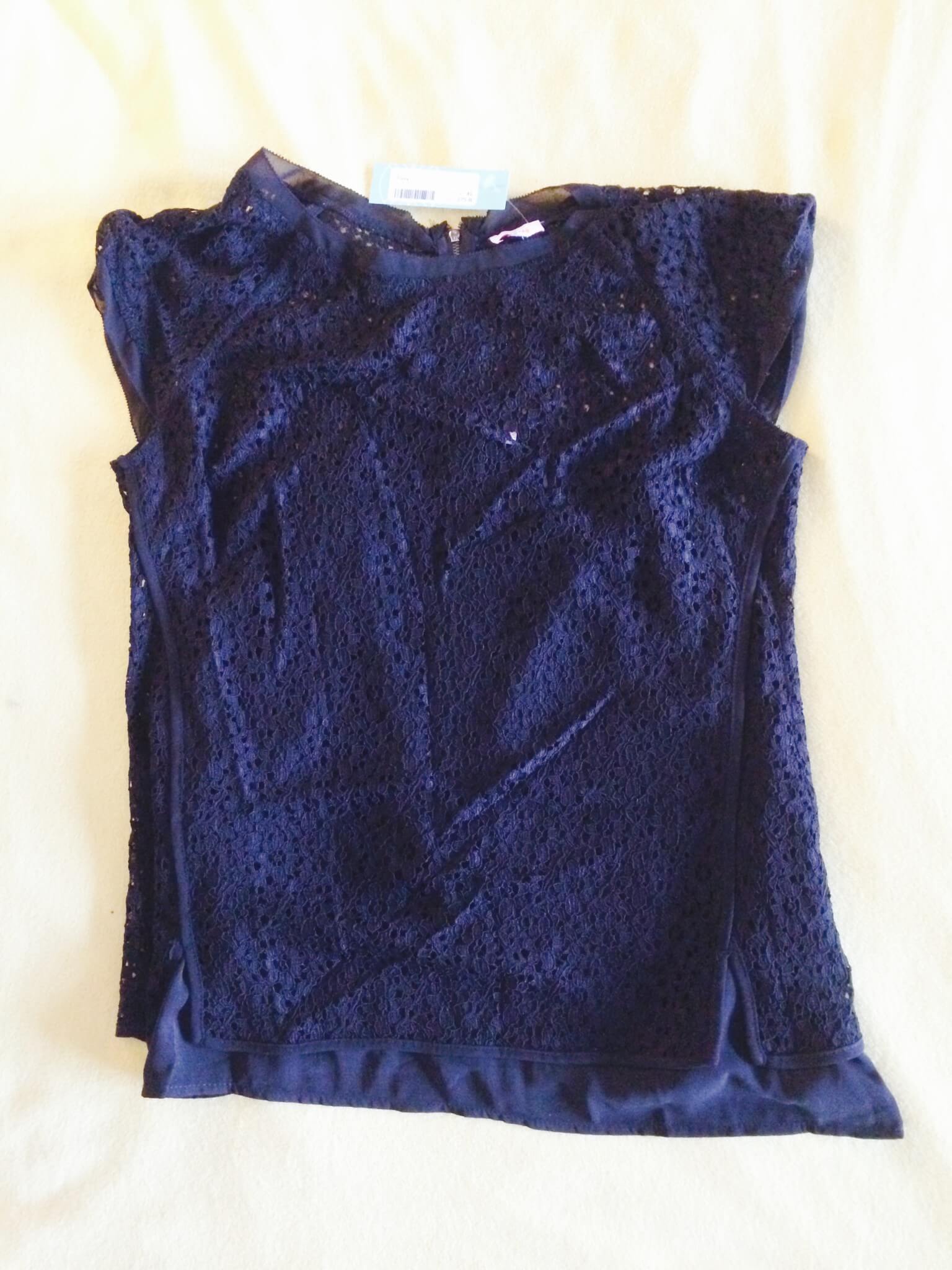 Yuli Lace Cap Sleeve Blouse