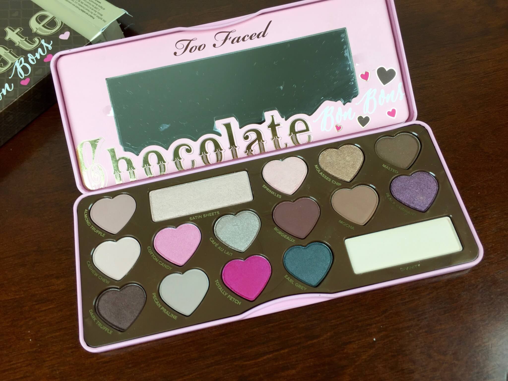 ipsy December 2015 too faced chocolate bon bon open