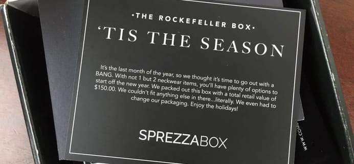 SprezzaBox December 2015 Men’s Subscription Box Review + Coupon