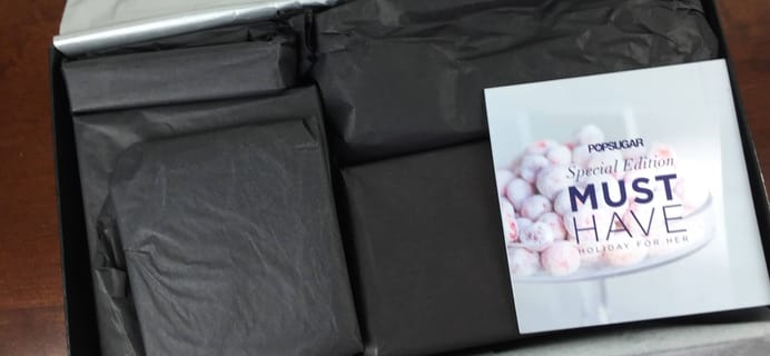 POPSUGAR Must Have 2015 Special Edition Holiday for Her Box Review