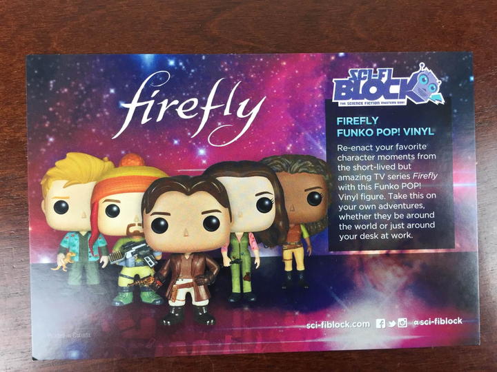 Sci-Fi Block December 2015 information card