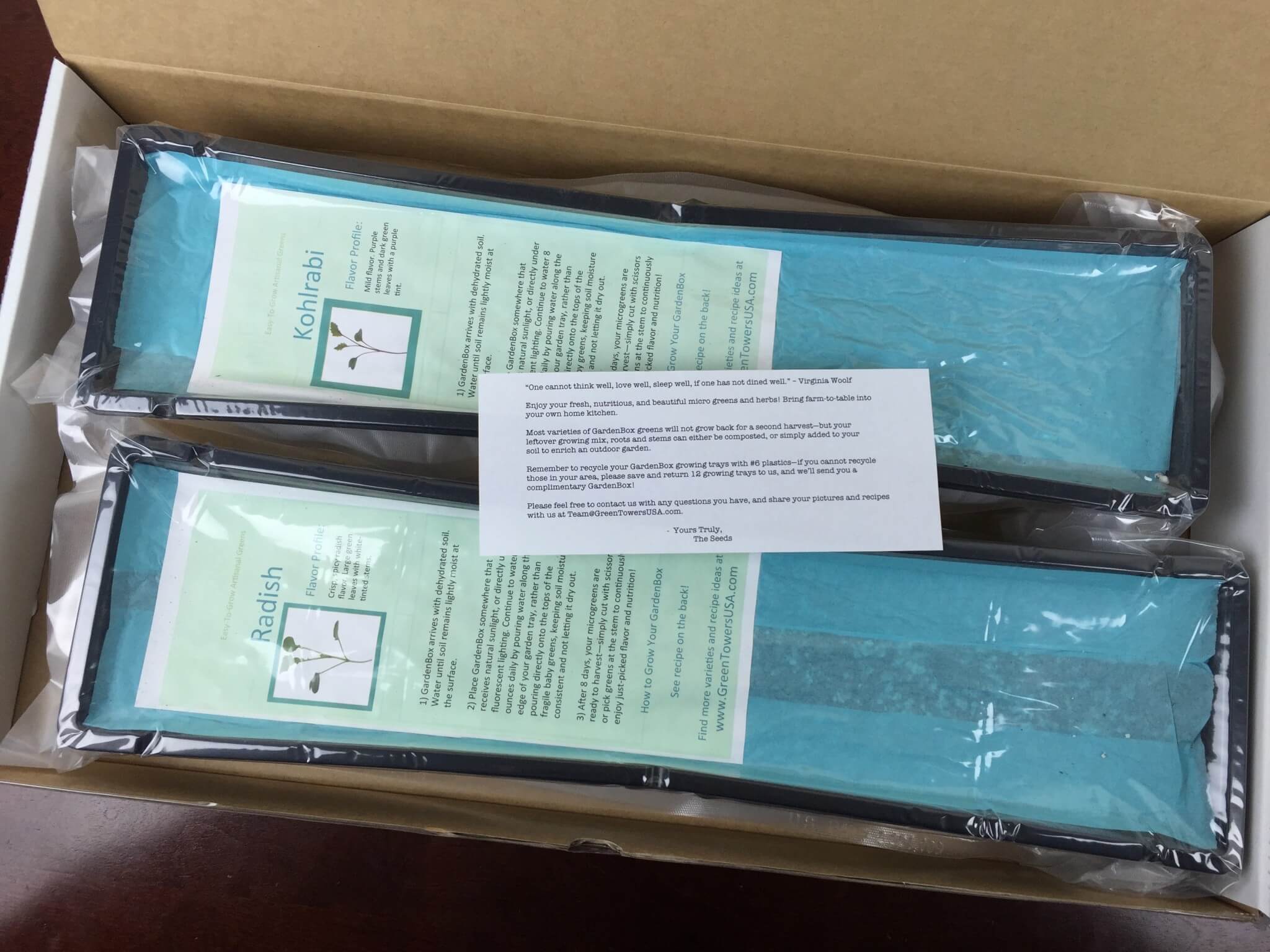 GardenBox December 2015 unboxing