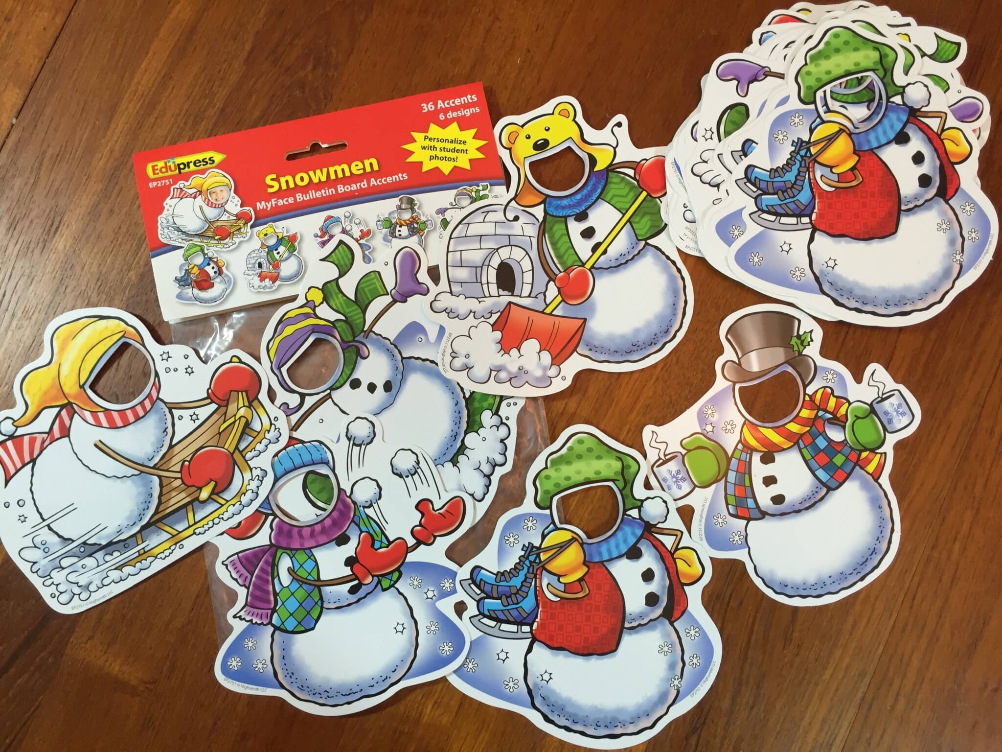 Elementary Box December 2015 snowmen