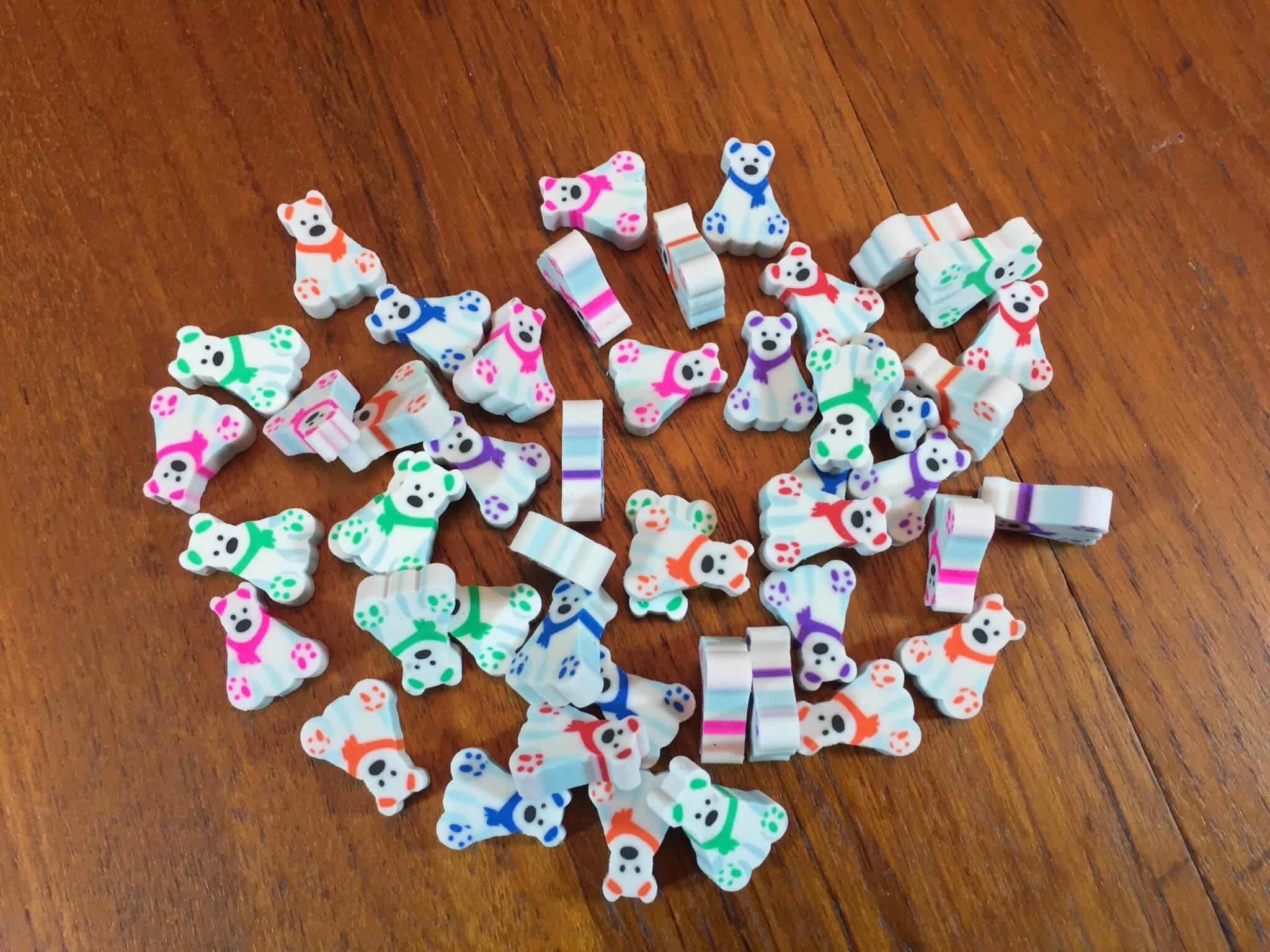 Elementary Box December 2015 erasers