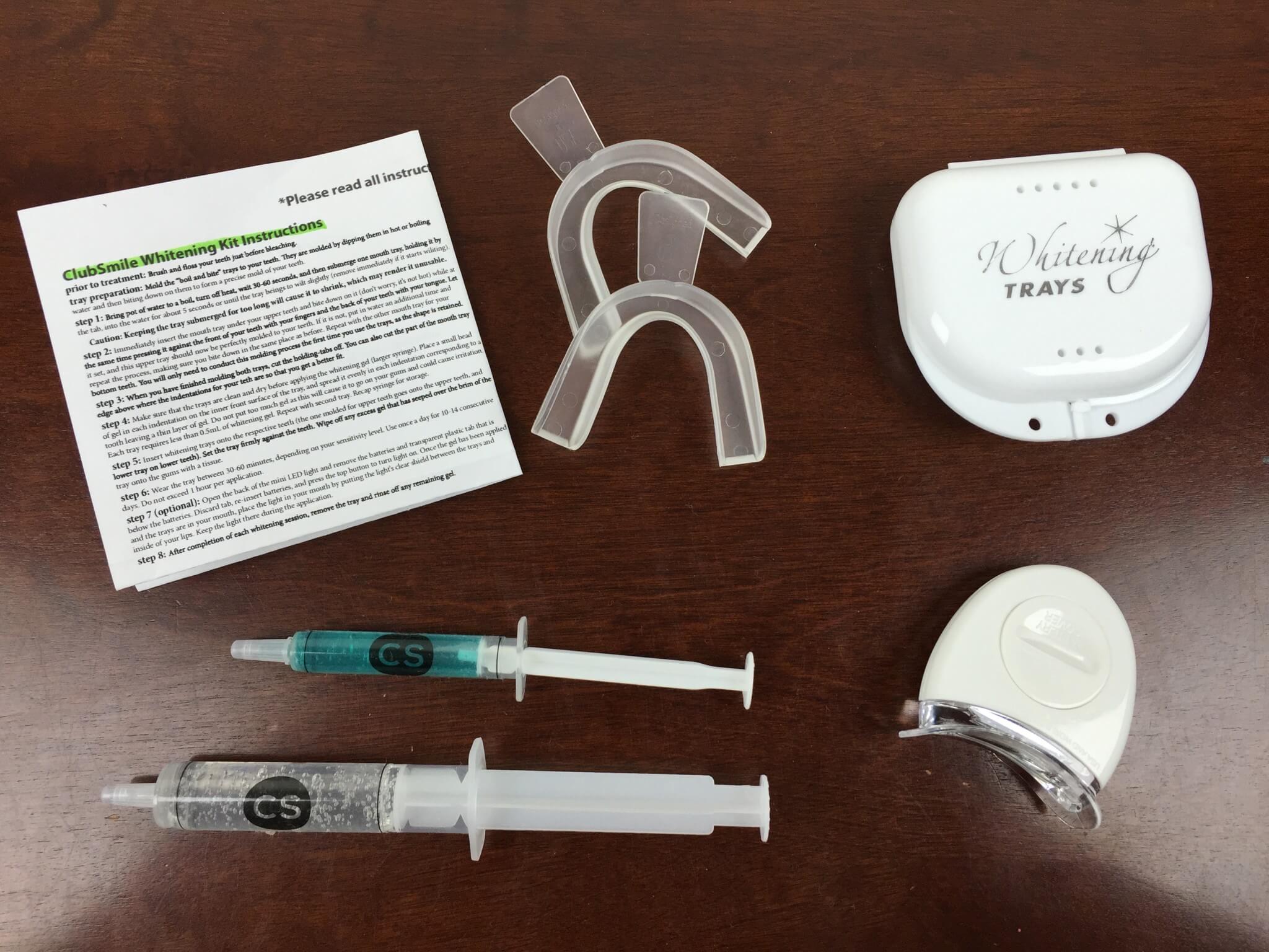 Club Smile Teeth Whitening Subscription Box Review