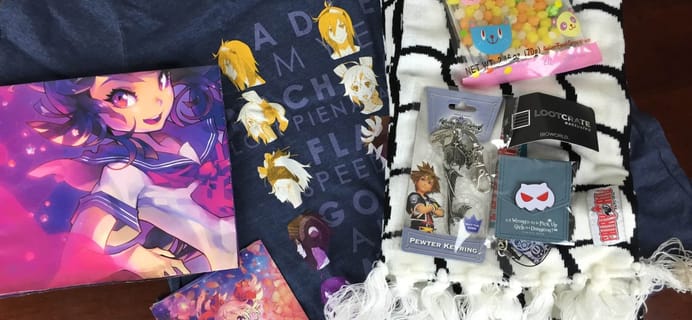 Loot Anime Subscription Box Review – December 2015: ENCHANT