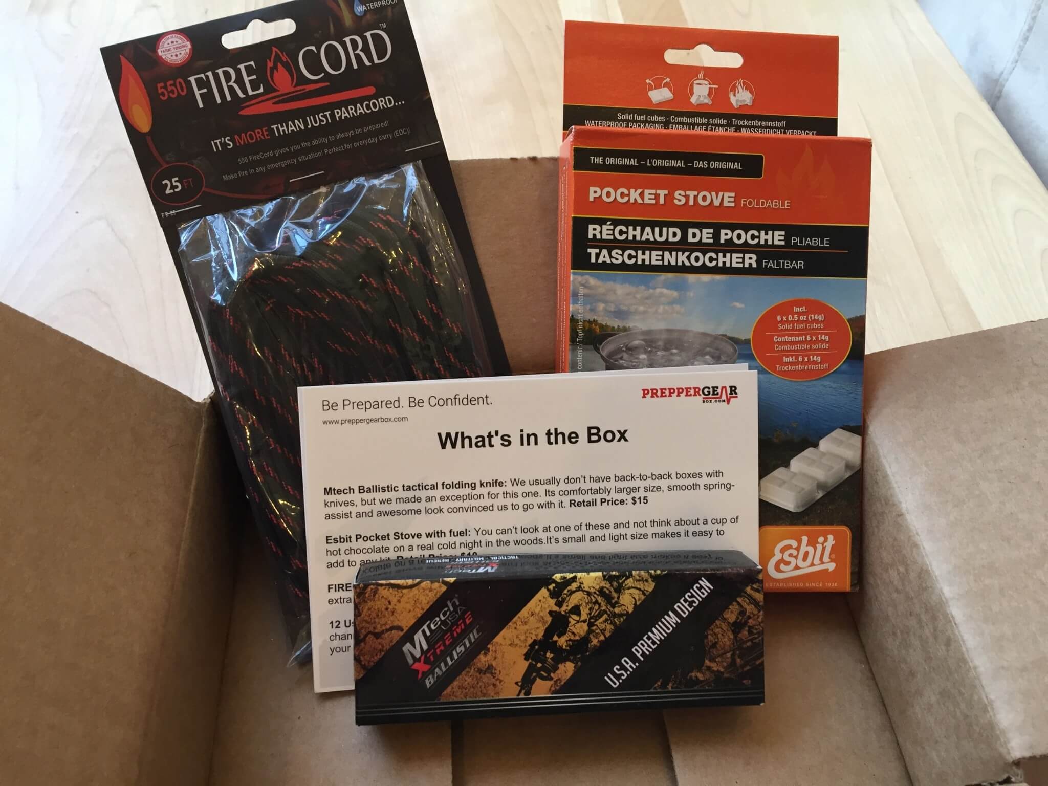 Prepper Gear Box February 2016 Subscription Box Review & Coupon