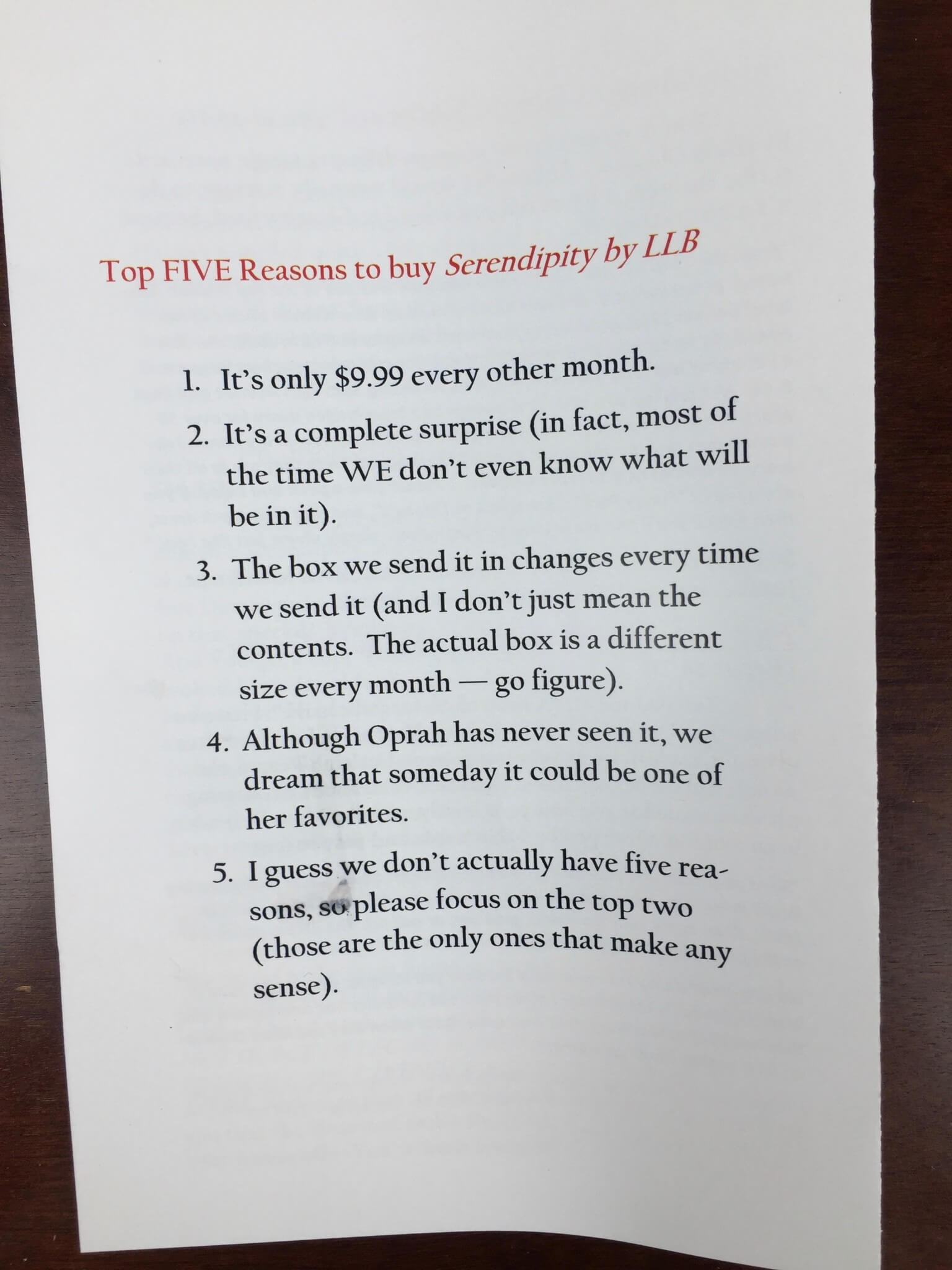 serendipity by llb january 2016 why to buy