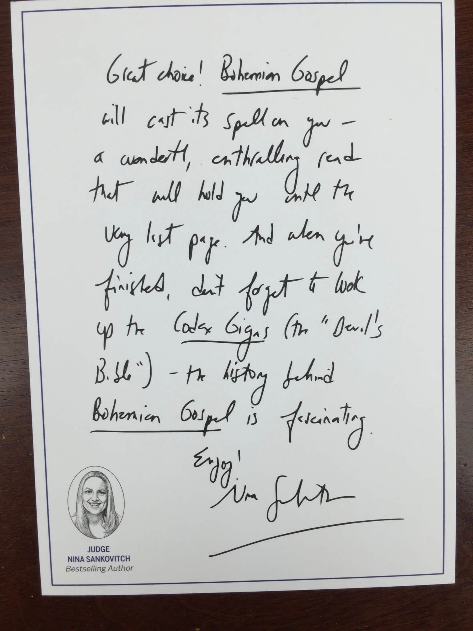 book of the month january 2016 judge letter