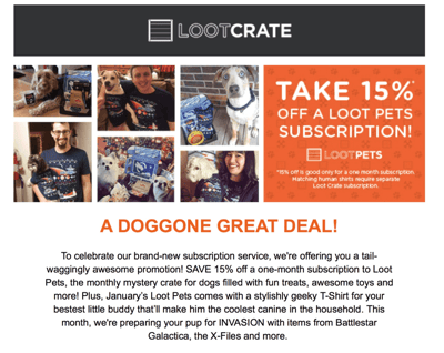 New Loot Pets Coupon + January 2016 Spoilers