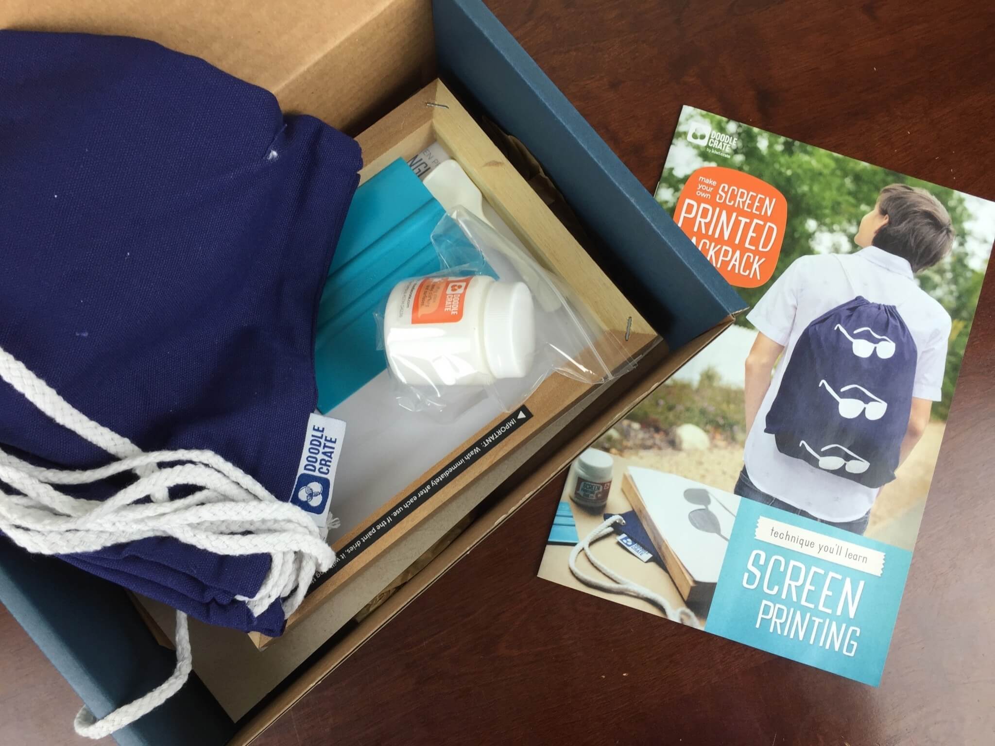 Doodle Crate Subscription Box Review & Coupon – Screenprinting