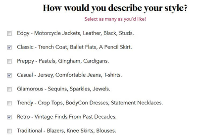style preferences