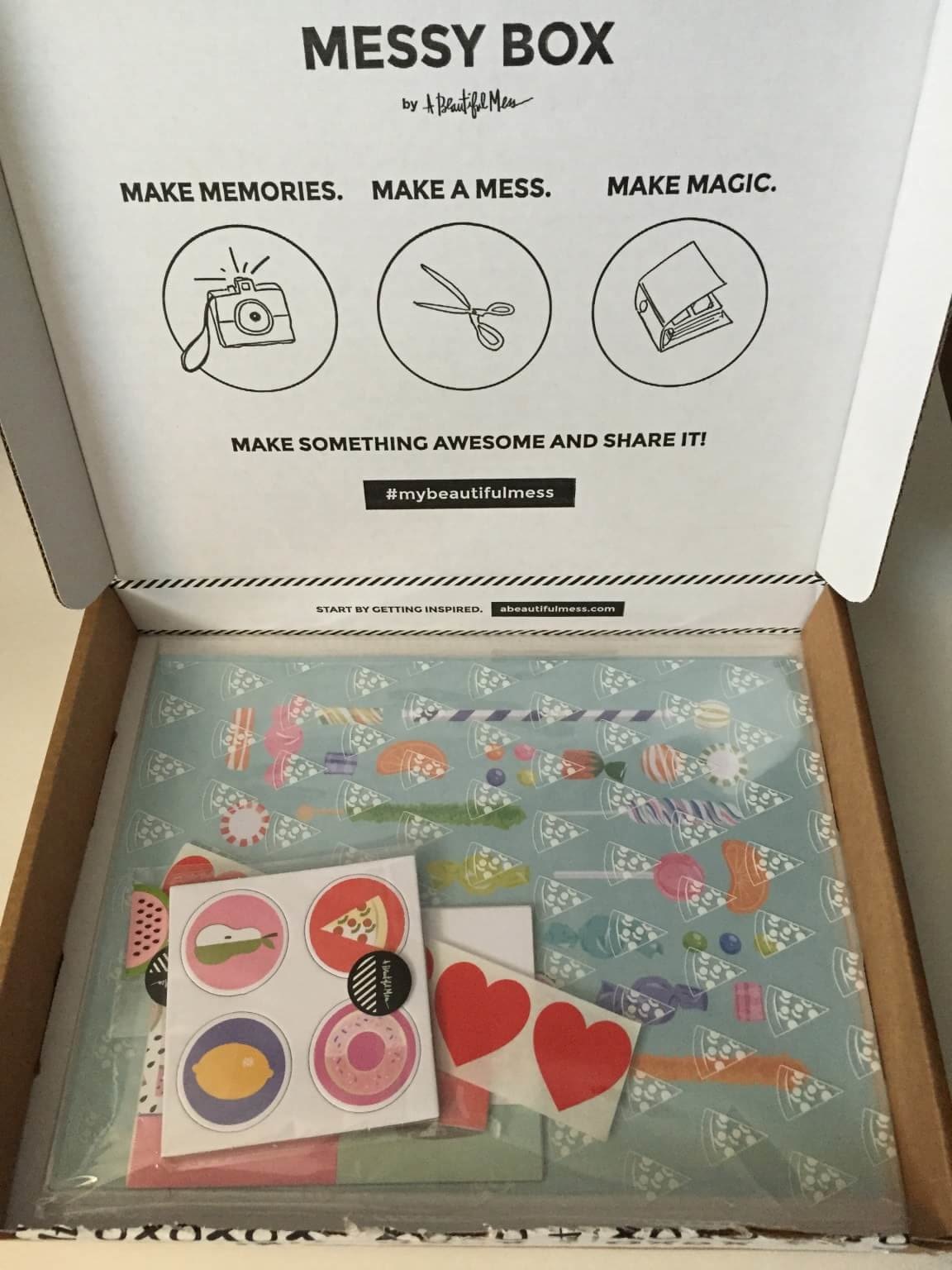 Messy Box February 2016 Subscription Box Review